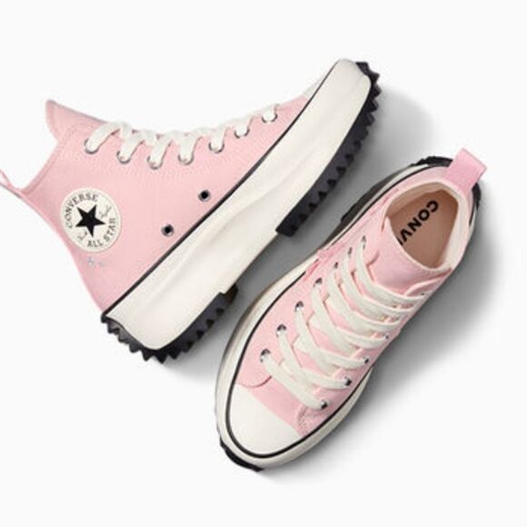 BRAND NEW CONVERSE RUN STAR HIKE PLATFORM 3D FLOWERS WOMEN'S SHOES SNEAKER - Picture 5 of 15